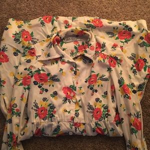 Vintage floral L/S Long Dress